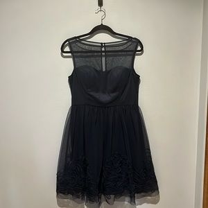 Large Eliza J navy blue dress